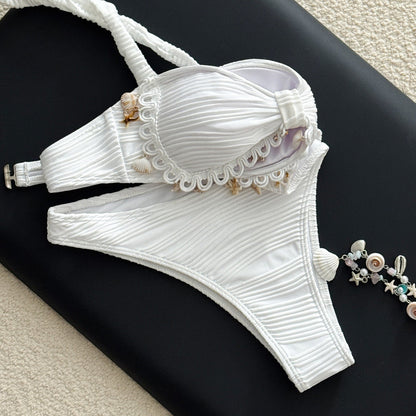 Swimsuit Sexy Starfish Shell Tassel Swimsuit Beach Seaside Vacation Bikini