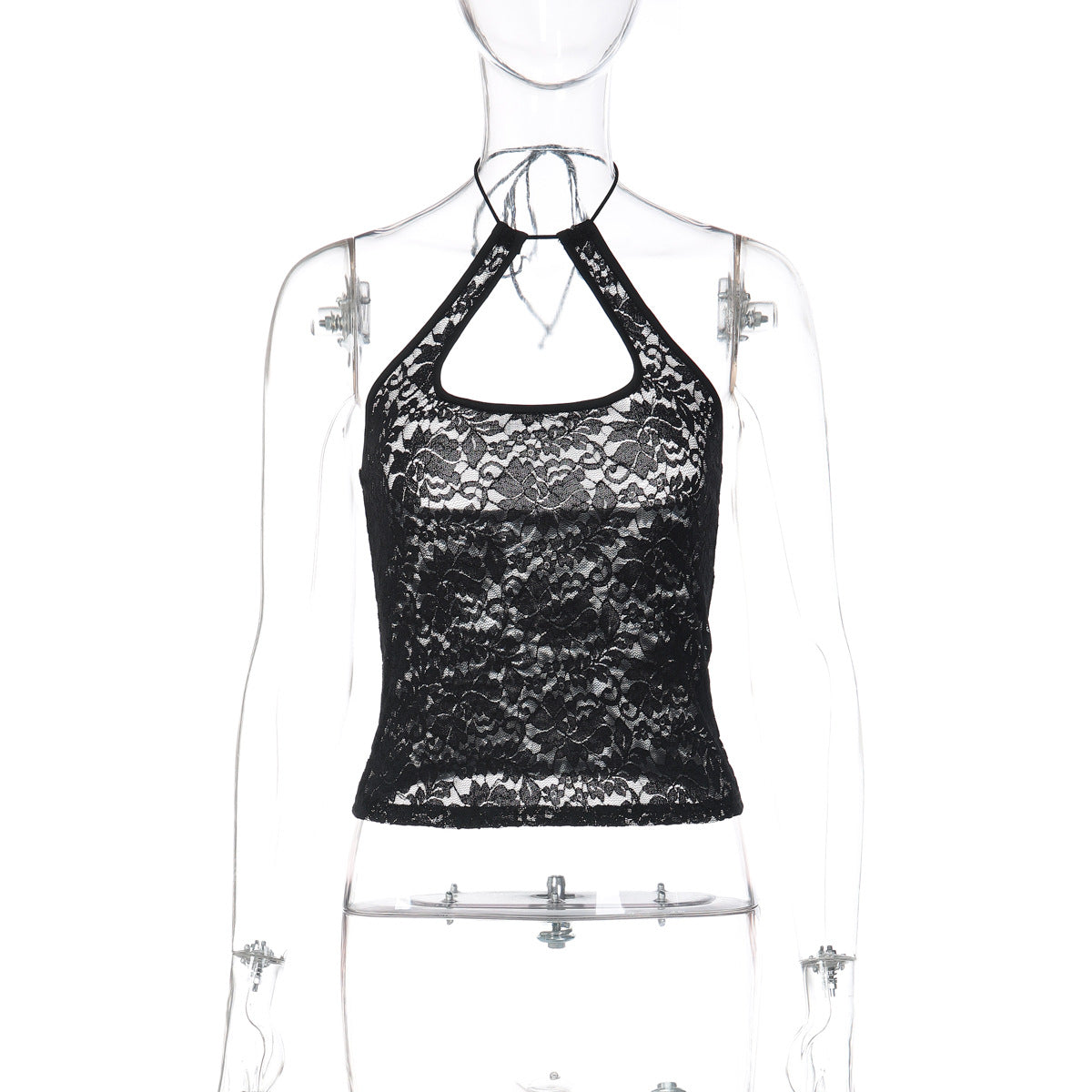 Summer Sexy Lace Halter All Match Backless Vest Top Women