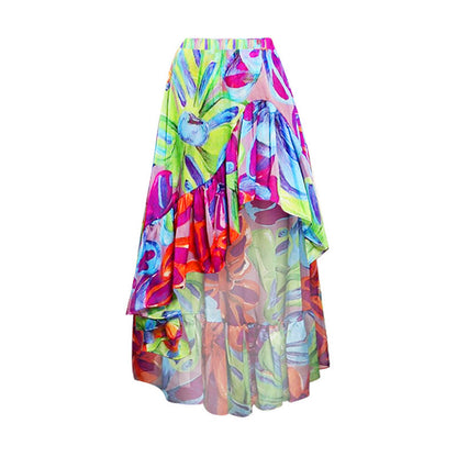 One Piece Swimsuit Women Beach Vacation Skirt Swimsuit