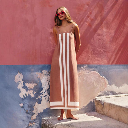 Summer Casual Dress Seaside Vacation Sling Dress