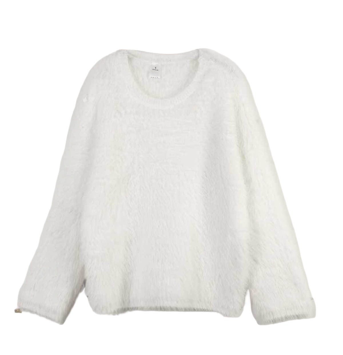 Color Imitation Marten round Neck Sweater Women Wind Soft Knitted Basic