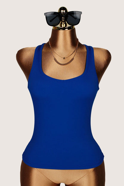 U Collar Personality Sexy Sleeveless Inner Match Outerwear Camisole Top Women Clothing