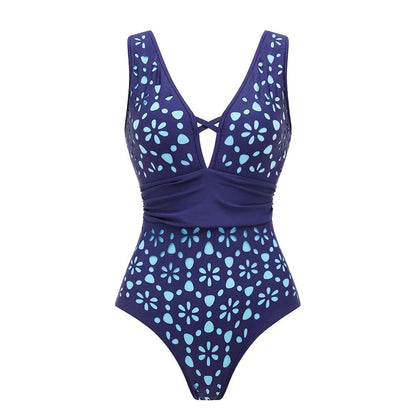 Swimsuit Fluorescent Color Hollow Out Cutout High Sense Swimsuit Two Piece Sets Women