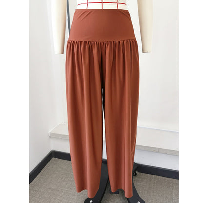 Women Three Point Bikini High Waist Wide Leg Pants Sets Split Swimsuit Bikini