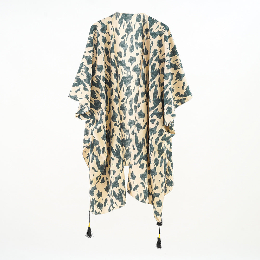 Seaside Holiday Quick Drying Printing Sun Protection Clothing All Matching Casual Women Blouse