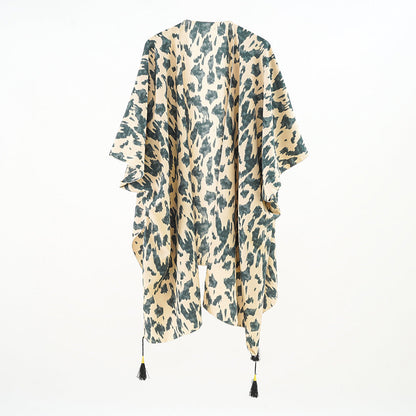 Seaside Holiday Quick Drying Printing Sun Protection Clothing All Matching Casual Women Blouse