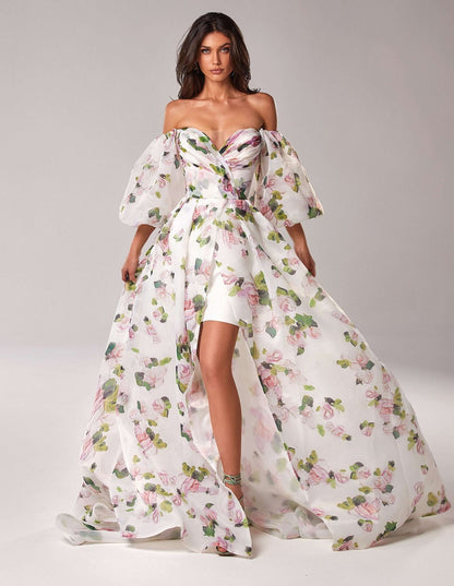 Tube Top Sexy Long Evening Dress Suspenders High End Split Elegant Dress