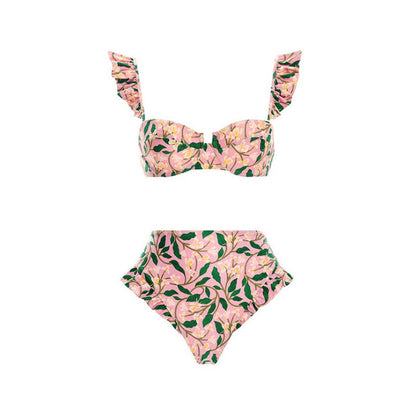 Floral One Piece Swimsuit Women Vacation Beach Dress Swimsuit Supply