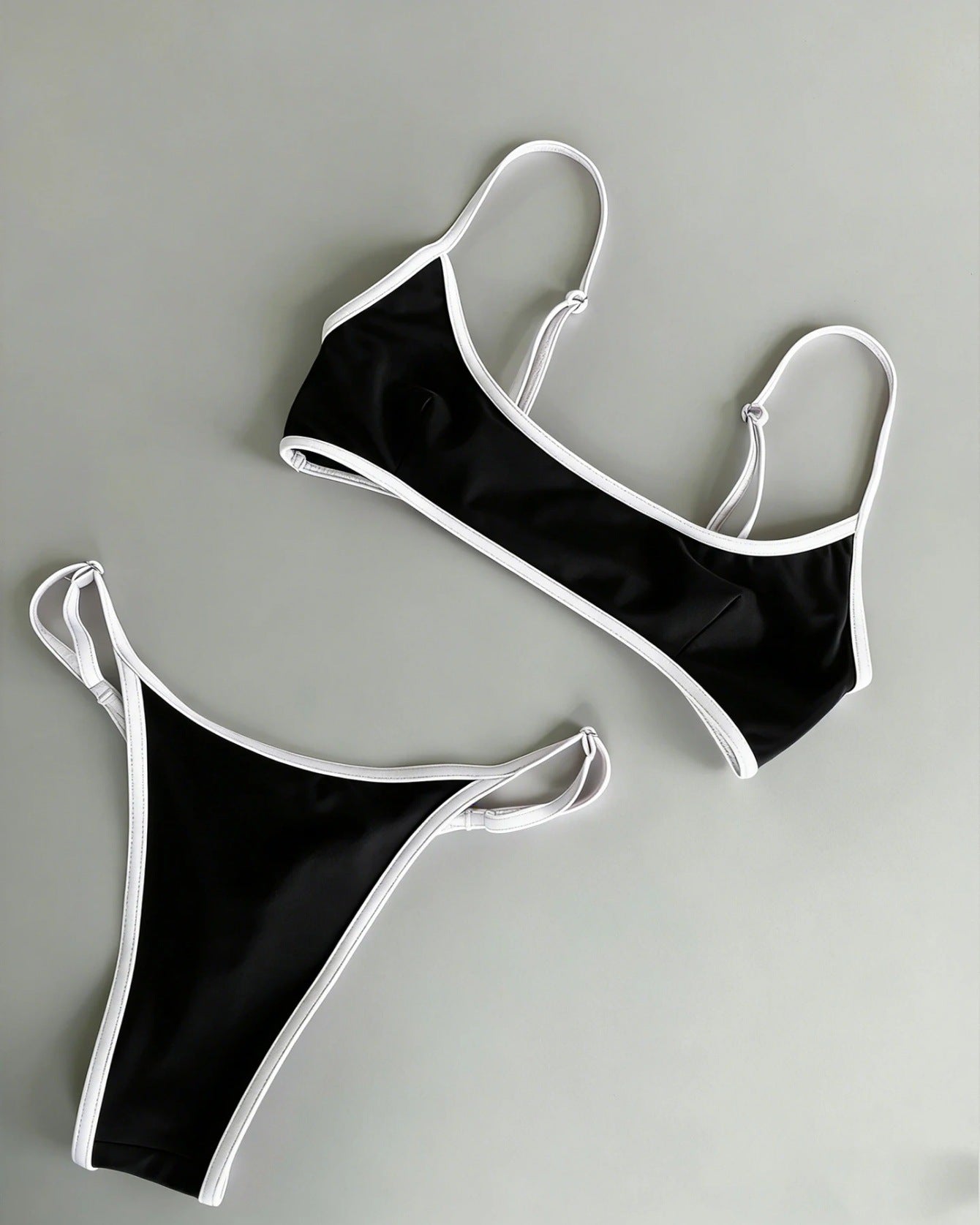 Popular Bikini Solid Color Sexy Split Multi Color Swimsuit Women
