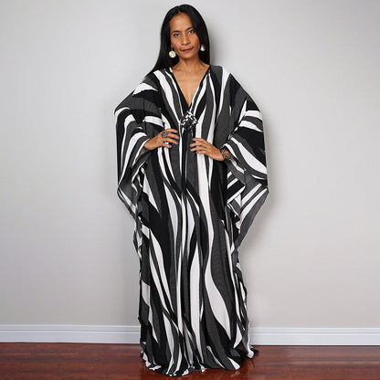 Beach Dress Loose Seaside Vacation Sun Protection Robe Beach Cover Up Swimsuit Outwear Women