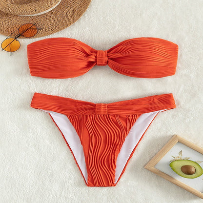 Classic Split Sexy Women Special Fabric Women Swimsuit