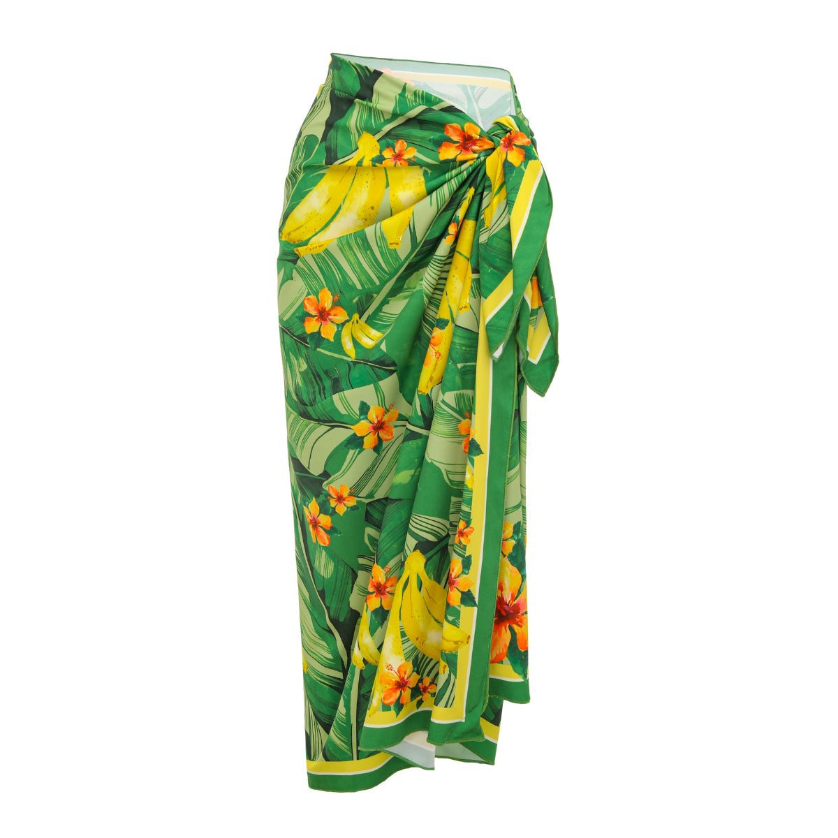 Swimsuit Green One Shoulder Ruffled Design One Piece Swimsuit Women