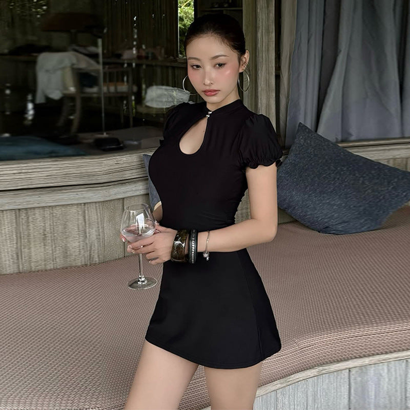 French Sexy Sheath Nightclub Dress Women Spring Sexy Slimming Sexy Short Sleeve
