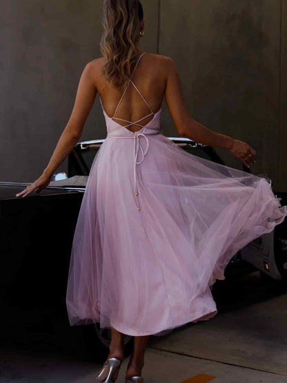 Summer Women Clothing Sexy Sleeveless Camisole Gown Slim Dress