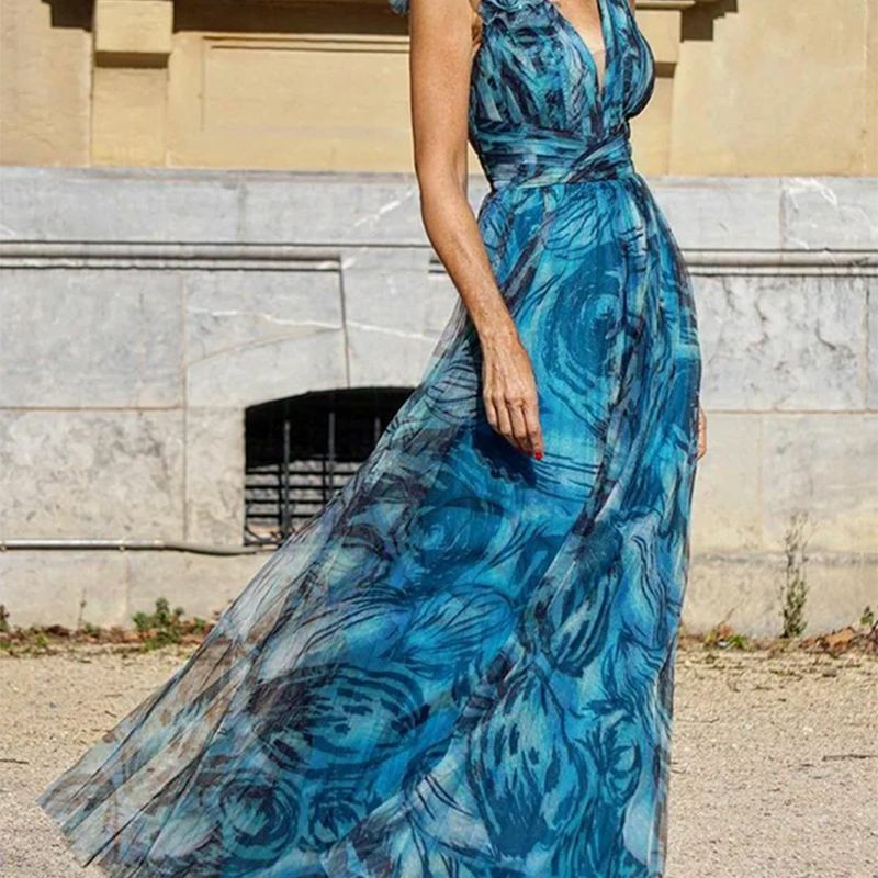 Summer Bohemian Holiday Floral Dolorita Large Swing Dress Printed Dress