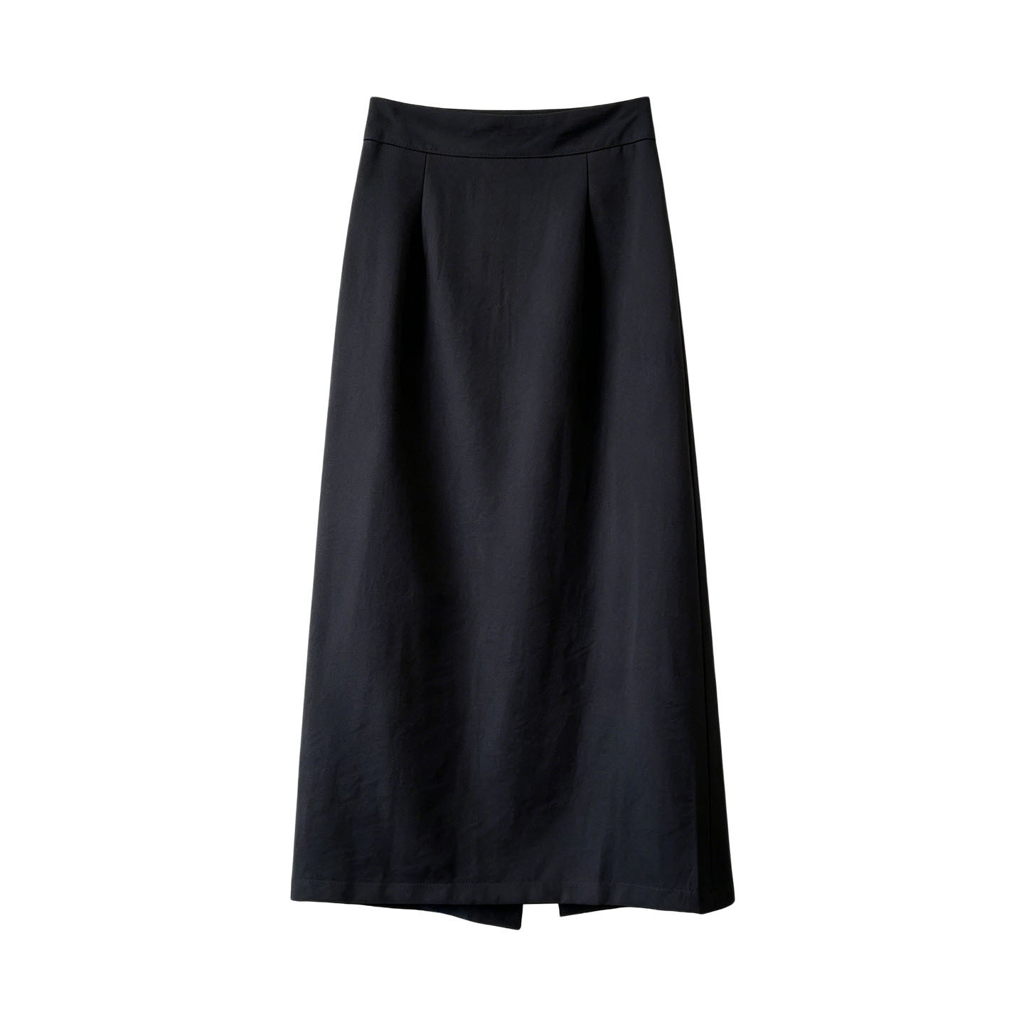 Simple Graceful Skirt Women Summer Slimming High Waist A line Split Sheath Mid Length Skirt