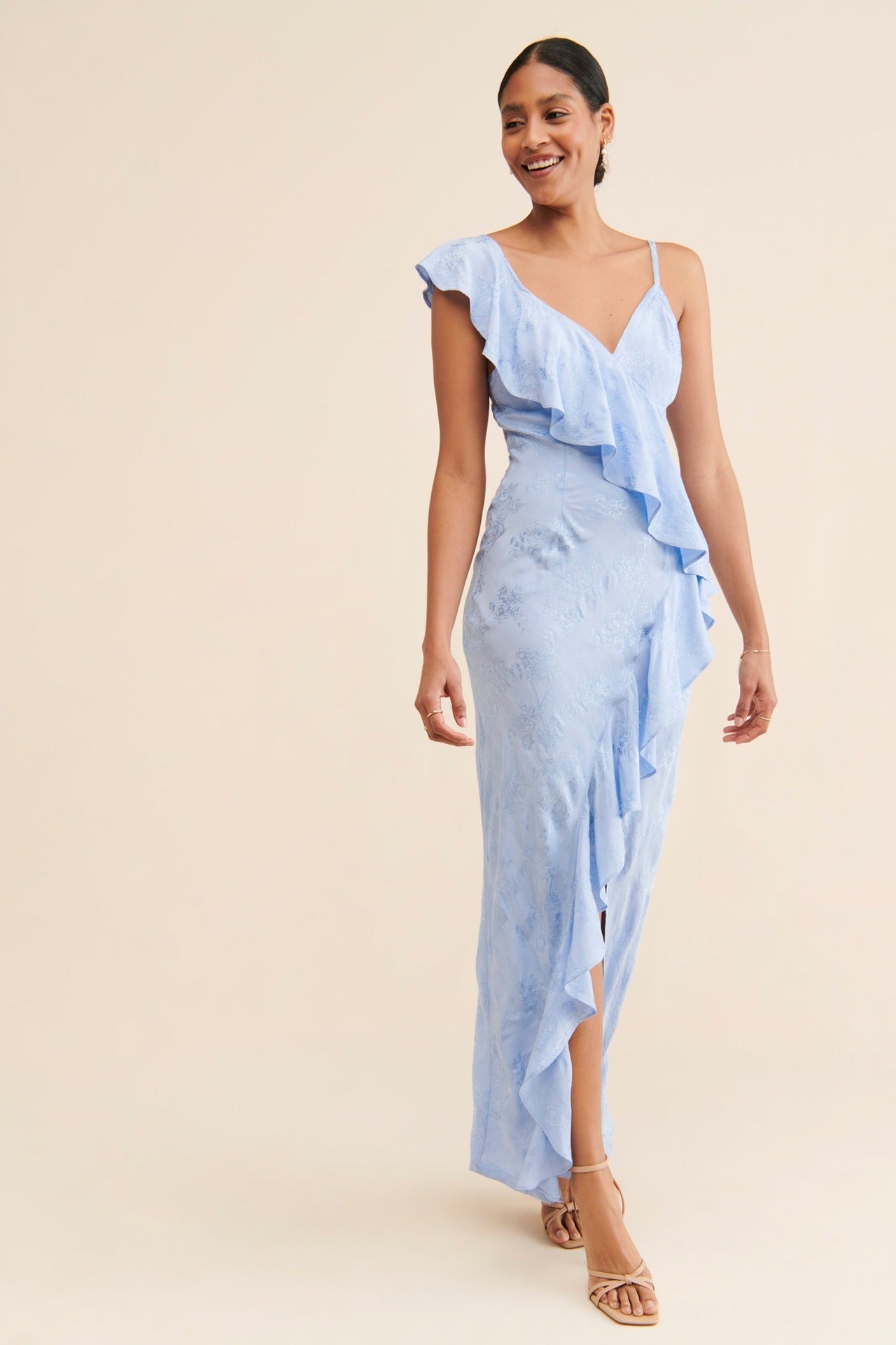 Arrival Dress Spring Summer Sexy Strap Backless High Slit Socialite Dress