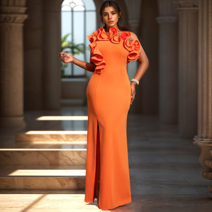 Spring Summer Sleeveless Off Shoulder Dress Elegant Cocktail Party Light Dress Party Dress