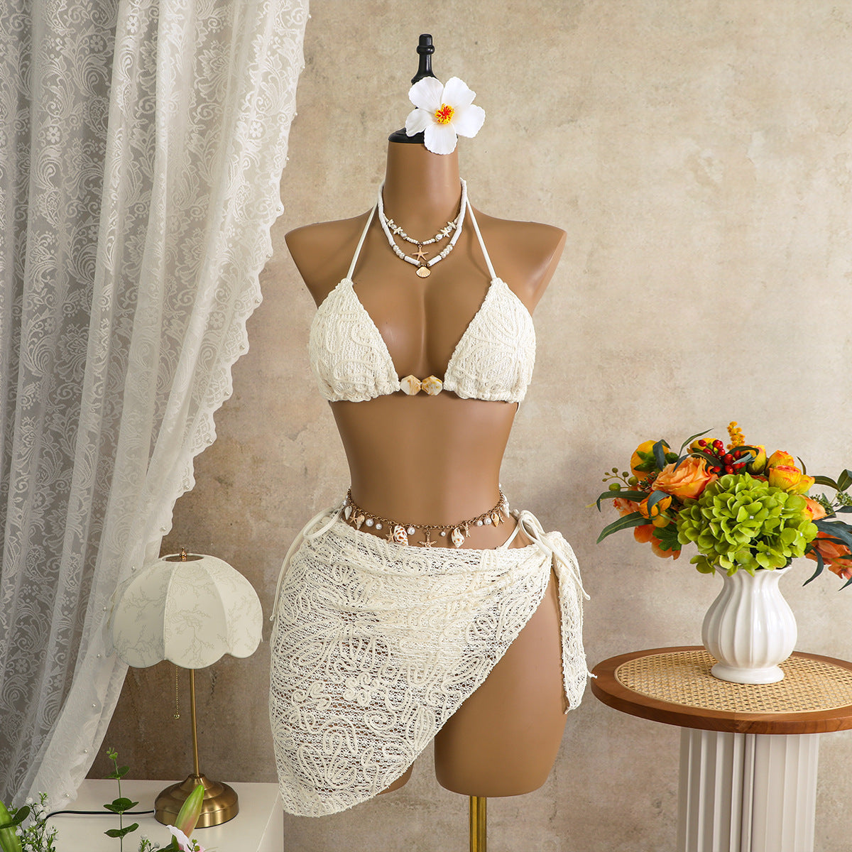 Sexy Island Vacation Sexy Bikini Three Piece Sets Beach Spring Swimsuit Women Bikini