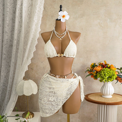 Sexy Island Vacation Sexy Bikini Three Piece Sets Beach Spring Swimsuit Women Bikini