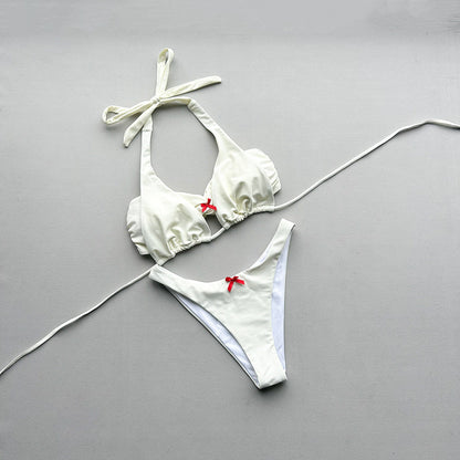 Three Piece Set Bikini Sexy Solid Color Bikini Split Women Swimsuit for Women