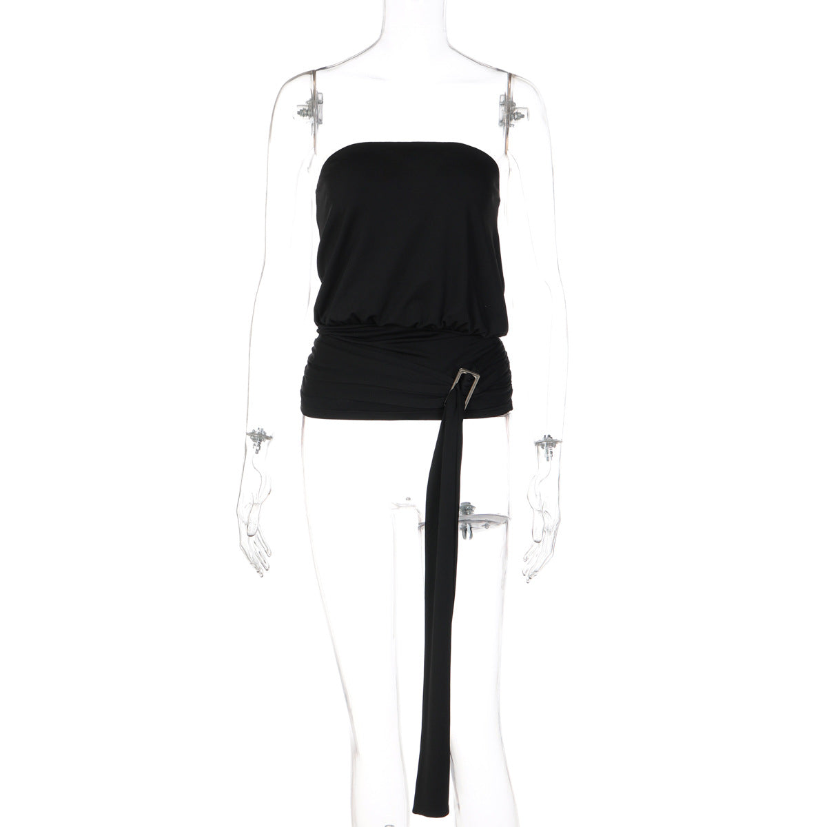 Sexy Tube Top Women Summer Sexy Slim Waist Ribbon Top Women