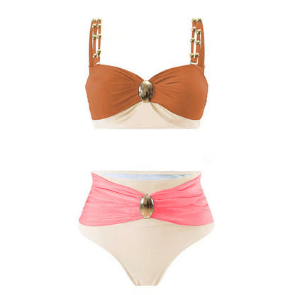 Bikini Three Piece Sets How Many Sexy Swimsuit Women Split Solid Color Swimsuit