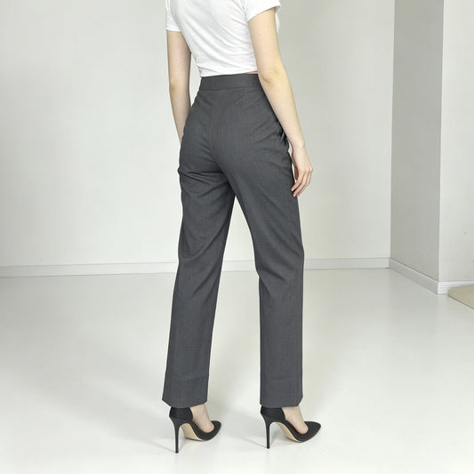 Pants Elegant All Matching Elastic Waistband Stretch Pocket Work Pant Women Office Casual Pants