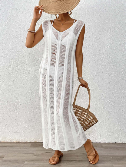 Women Dress Women Clothing Sexy Cutout Vest Skirt Beach Beach Cover Up Loose Dress