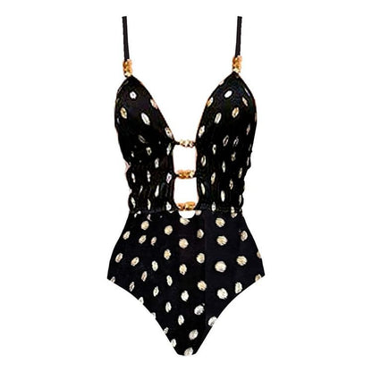 V neck Sexy High Grade One Piece Swimsuit Women Long Skirt Popular Two Piece Sets