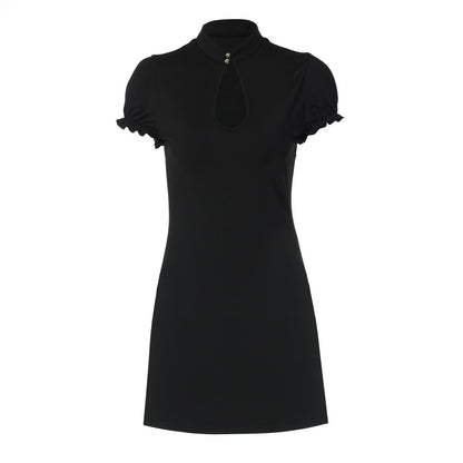French Sexy Sheath Nightclub Dress Women Spring Sexy Slimming Sexy Short Sleeve