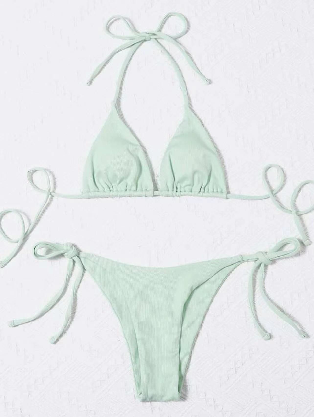 Sexy Three Point Bikini Split Swimsuit Women Beach Spring Swimsuit Bikini