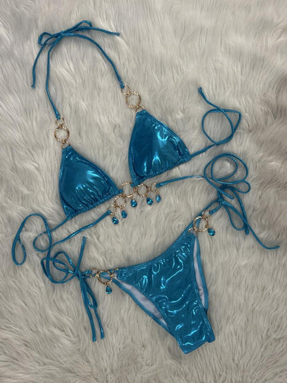 Split Diamond Bikini Sexy Bikini Swimsuit