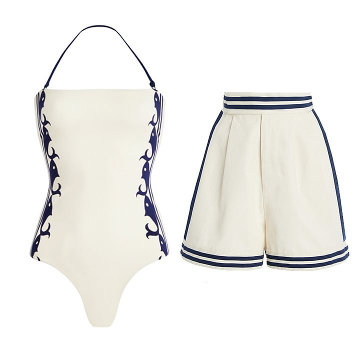 Bow Bandage High Grade One Piece Swimsuit Women