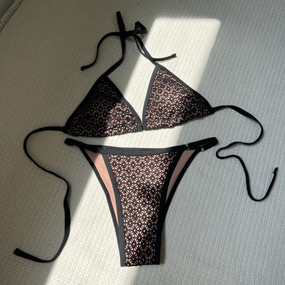 Hollow Out Cutout Out See Through Super Sexy Split Swimwear Swimsuit Bikini Bikini