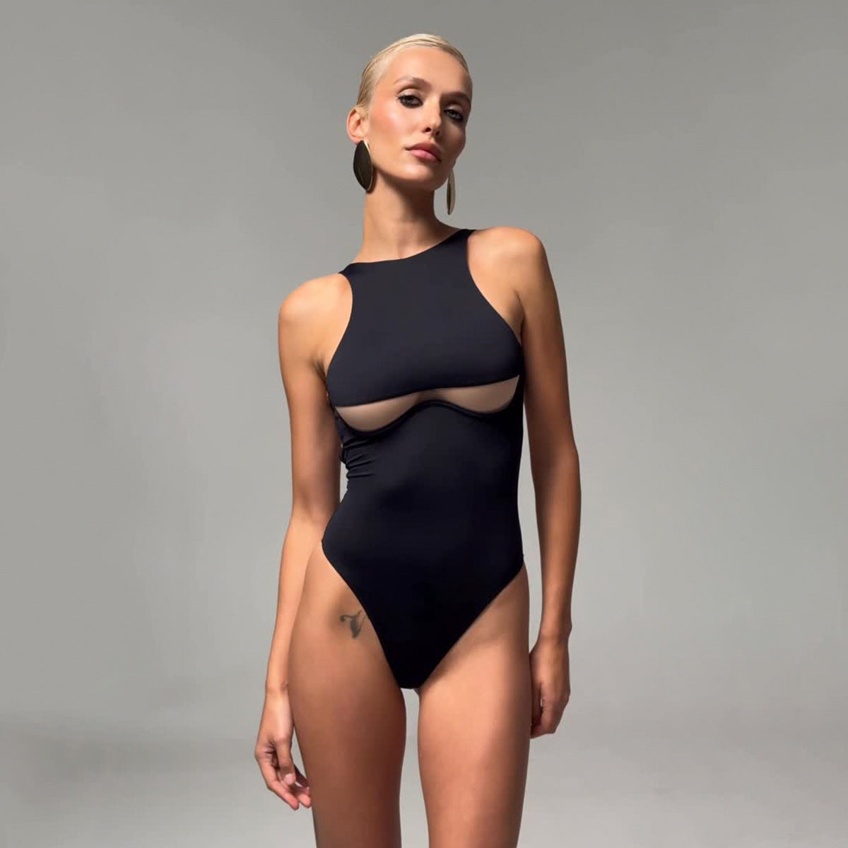 One Piece Swimsuit Women Bikini Lady Sexy Steel Bracket Swimwear Bikini Women