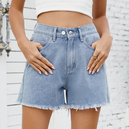 Summer Washing Denim Shorts Slimming Pants