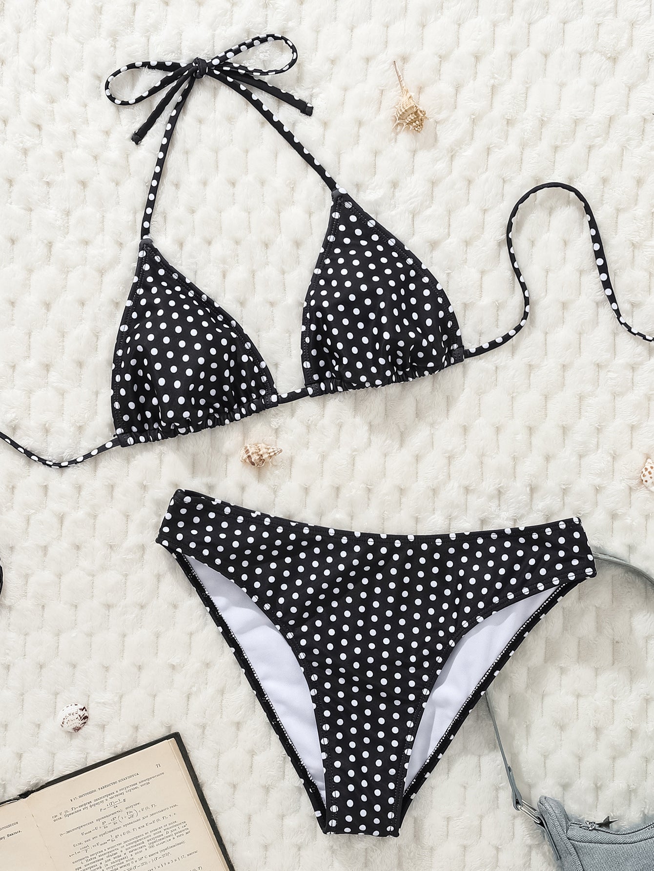Bikini Polka Dot Printed Sexy Strap Split Swimsuit Spring Vacation Bikini
