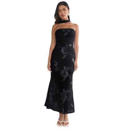 Women Wear Summer Elegant Sexy Slim Fit Backless Dress