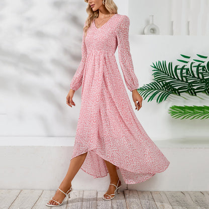 Spring Summer Sun Protection A line High Waist Vacation Maxi Dress for Women