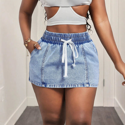 Trend Casual out Women Denim Skirt