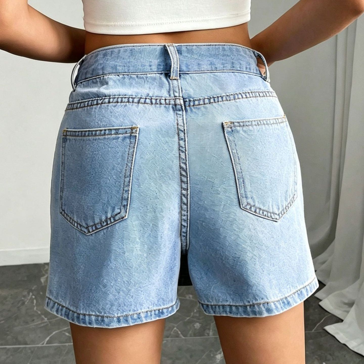 Casual Slim Fit Women Jeans Culottes