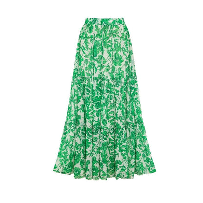 Swimsuit Green Floral Two Piece Swimsuit Women