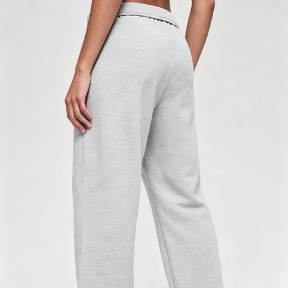 Women Autumn Sweatpants Sports Pants Loose Casual Sweatpants Women Windproof Warm Straight-Leg Trousers