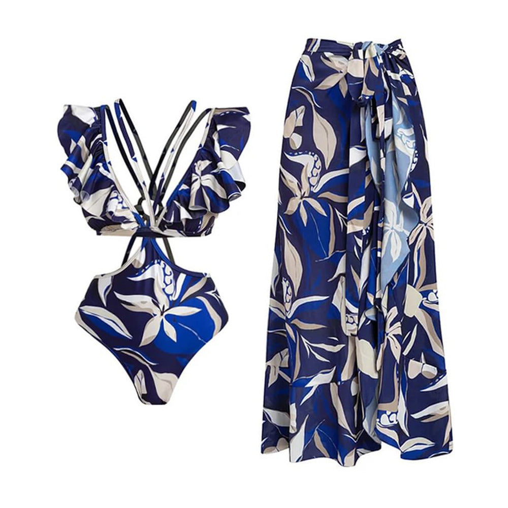 V neck Sexy Swimsuit Women Dress Swimsuit