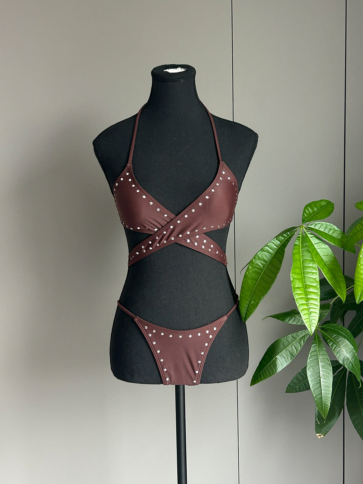 Bikini Solid Color Sexy Bikini Split Women Swimsuit Women