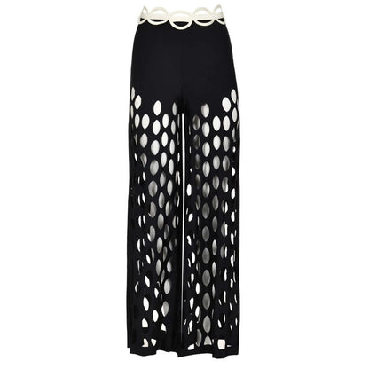 Swimsuit Black Niche High Grade Hollow Out Cutout Beach Pants One Piece Swimsuit Set Women