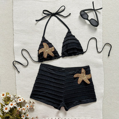 Sexy Beach Vacation Split Boxers Swimwear Swimsuit Bikini