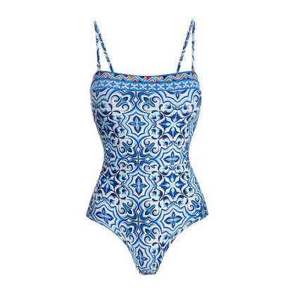 Slimming Printed One Piece Swimsuit Women