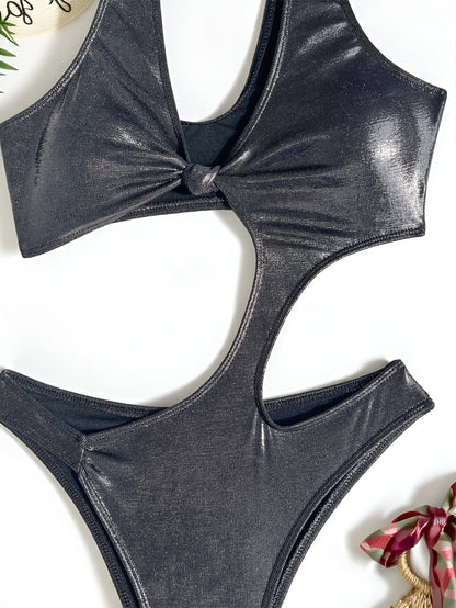 One Piece Swimsuit Sexy Bikini Swimsuit Women Backless Swimsuit Solid Color